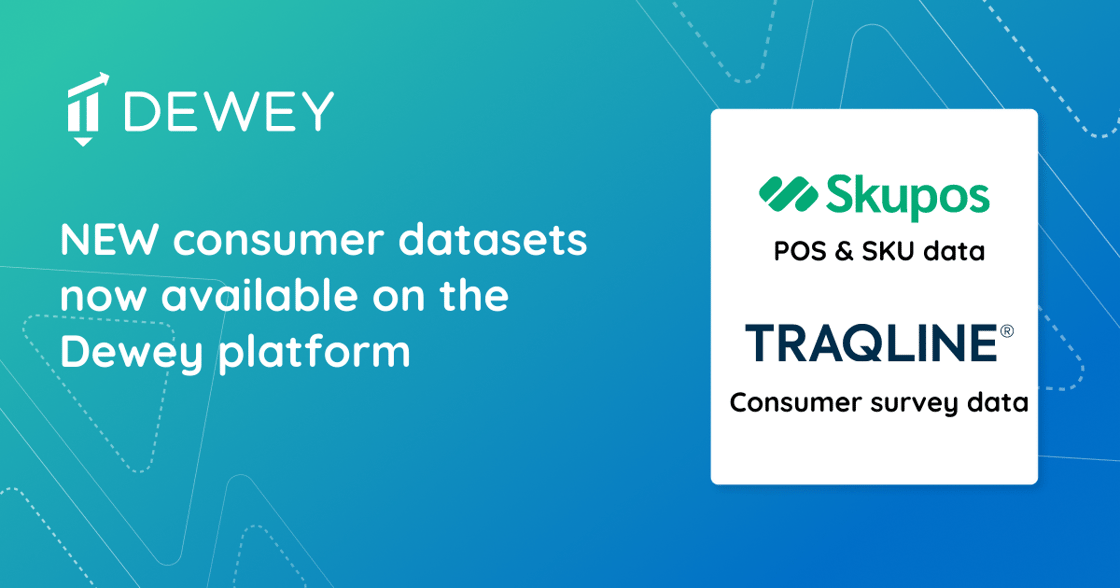 New consumer datasets now available