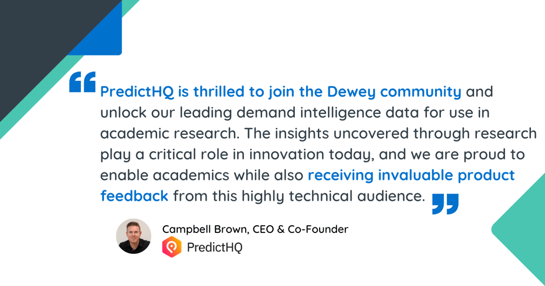 PredictHQ is now a Dewey partner.